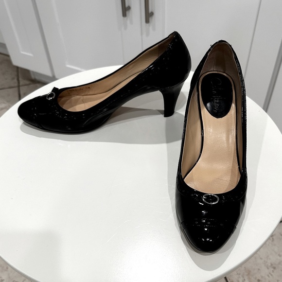 Cole Haan Black Patent Leather Heels | Size 9.5 - Picture 2 of 13